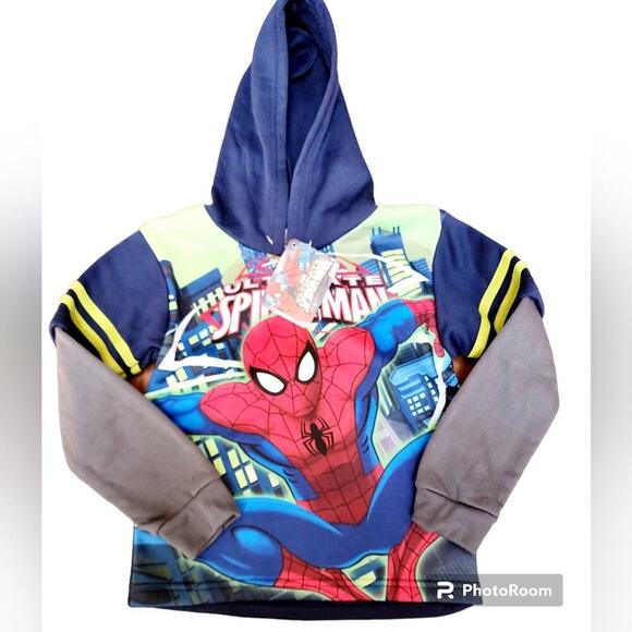 SPIDERMAN HOODIE NEW SIZE 6 - Picture 1 of 4